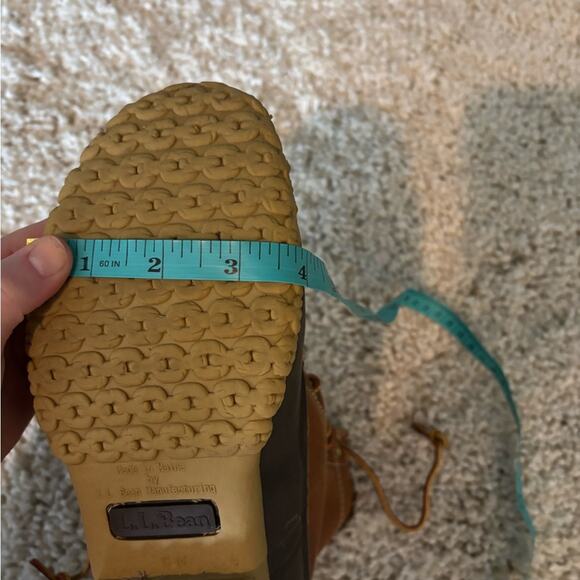 L.L. Bean Brown Lace Up Duck Rain Snow Boots - Picture 11 of 11